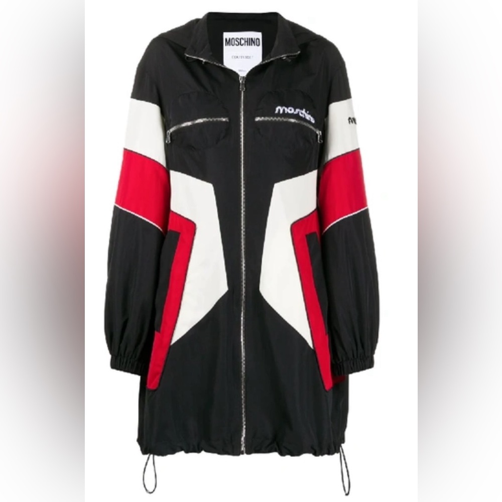 Moschino Broken Logo Hoodied Jacket size 38 IT which is XS US